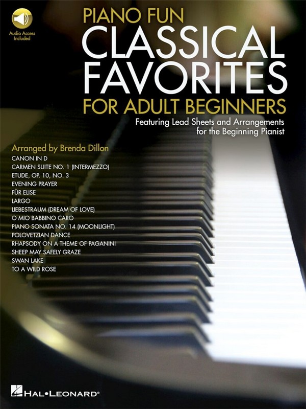 Classical Favorites for Adult Beginners (+Audio Access)&nbsp;&nbsp;for piano (in 2 versions)&nbsp;&nbsp;