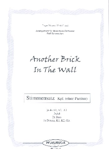 Another Brick in the Wall  für Akkordeonorchester  Stimmensatz