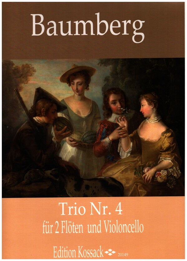 Trio Nr.4 op.1  für 2 Flöten und Violoncello  Partitur und Stimmen