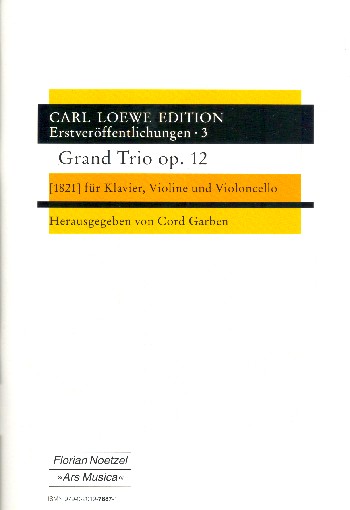 Grosses Trio op.12  für Violine, Violoncello und Klavier  Partitur und Stimmen