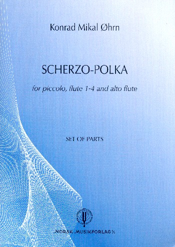 Scherzo-Polka  for piccolo, 4 flutes and alto flute  parts