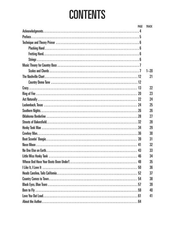 Country Bass (+Audio Access):&nbsp;&nbsp;for bass/tab&nbsp;&nbsp;