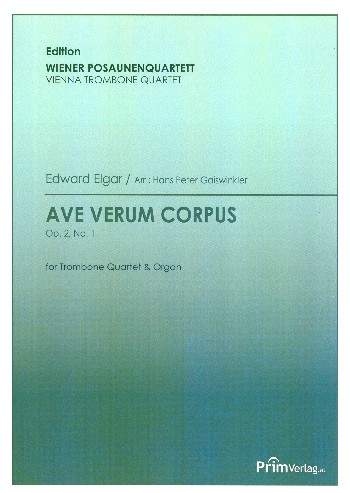 Ave verum corpus op.2,1  für 4 Posaunen und Orgel  Partitur und Stimmen