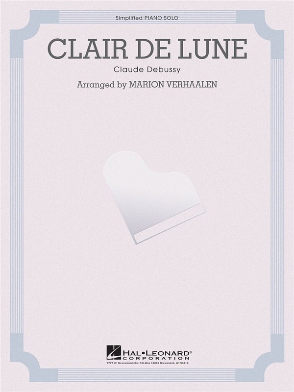 Clair de lune  for piano (simlified)  