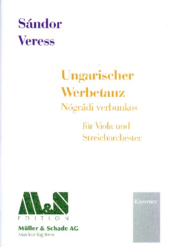 Ungarischer Werbetanz  für Viola und Streichorchester  Partitur