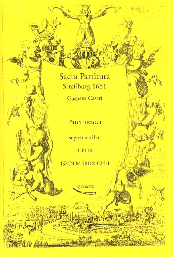 Pater Noster&nbsp;&nbsp;für Sopran und Bc&nbsp;&nbsp;2 Partituren (Bc nicht ausgesetzt)