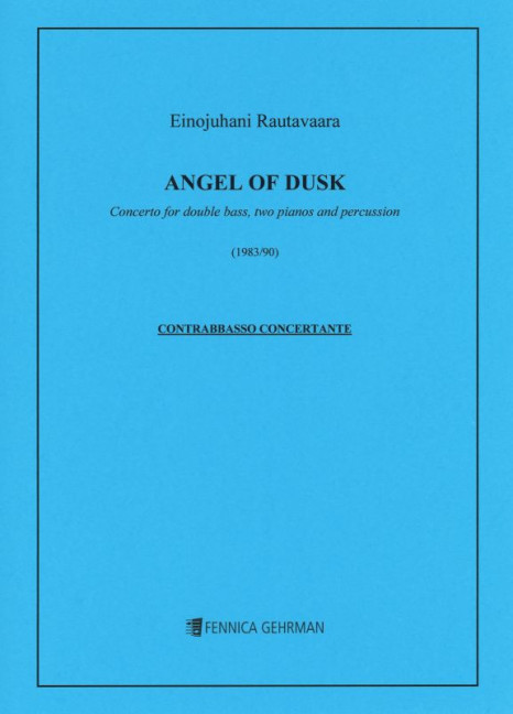 Angel of Dusk  for double bass, 2 pianos and percussion  parts