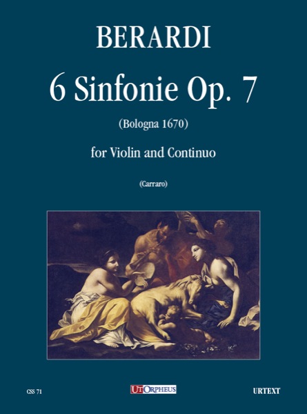 6 Sinfonie op.7  for violin and Bc  score and parts (Bc not realised)
