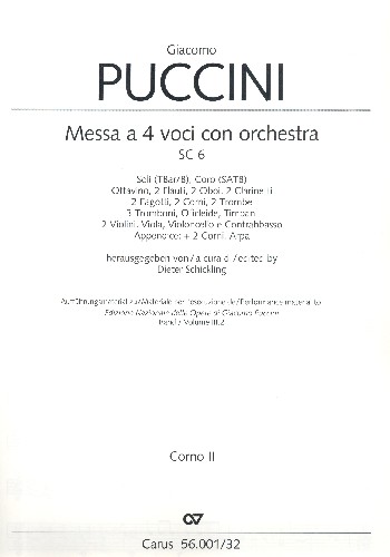 Messa di Gloria SC6&nbsp;&nbsp;für Soli, gem Chor und Orchester&nbsp;&nbsp;Horn 2