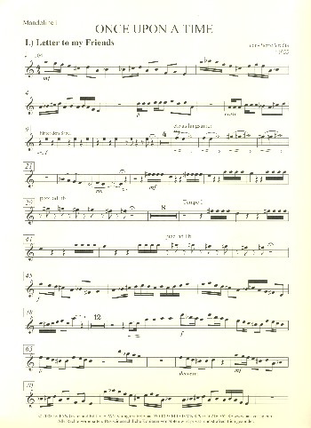 Once upon a Time  für Zupforchester  Mandoline 1