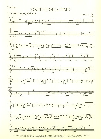 Once upon a Time  für Zupforchester  Mandola