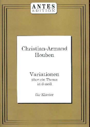 Variationen über ein Thema in d-Moll op.4  für Klavier  