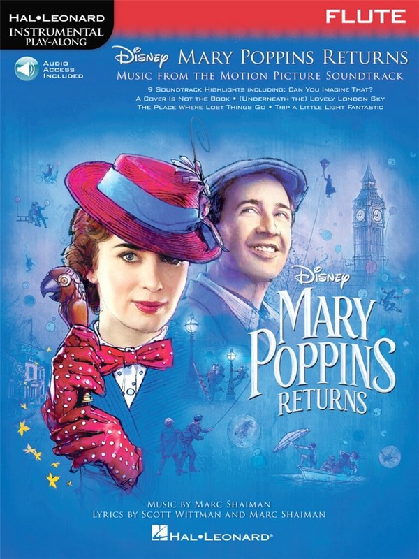 Mary Poppins returns (+Audio Access):&nbsp;&nbsp;for flute&nbsp;&nbsp;