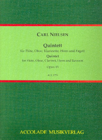 Quintett op.43  für Flöte, Oboe, Klarinette, Horn und Fagott  Partitur und Stimmen