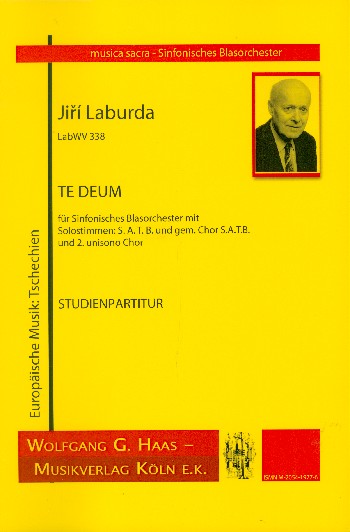 Te Deum LabWV338&nbsp;&nbsp;für Soli, gem Chor und Blasorchester&nbsp;&nbsp;Studienpartitur