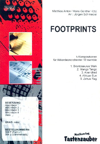 Footprints  für Akkordeonorchester  Partitur