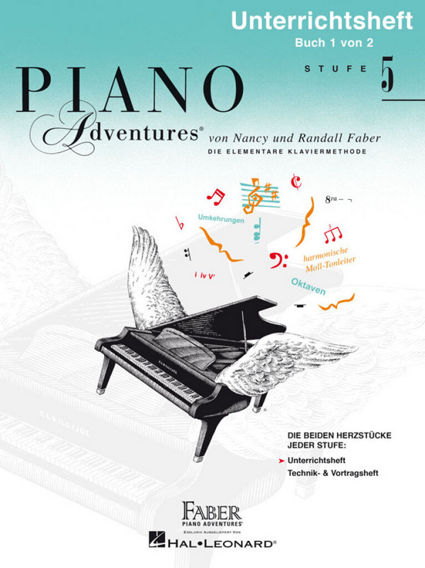 Piano Adventures Stufe 5 - Unterrichtsheft Band 1&nbsp;&nbsp;für Klavier (dt)&nbsp;&nbsp;
