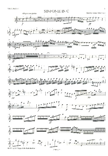 Sinfonie C-Dur  für Kammerorchester  Violine 2