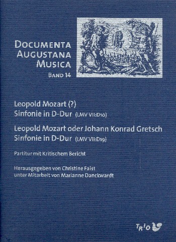 2 Sinfonien in D-Dur (VII:D10 und  VII:D19)  für Kammerorchester  Partitur mit kritischem Bericht