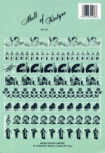 Mull of Kintyre&nbsp;&nbsp;for mixed chorus and piano&nbsp;&nbsp;score
