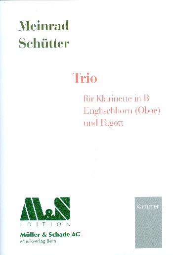 Trio  für Klarinete, Englischhorn (Oboe) und Fagott  Partitur und Stimmen