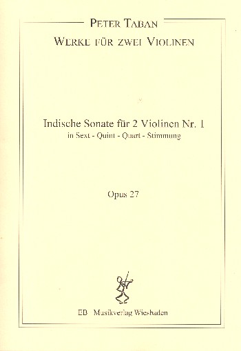 Indische Sonate Nr.1 op.27  für 2 Violinen  Partitur und Stimmen