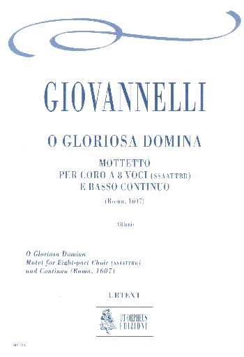 O gloriosa Domina  for double chorus and Bc  score