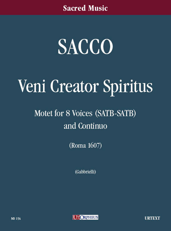 Veni creator spiritus  for double chorus and Bc  score