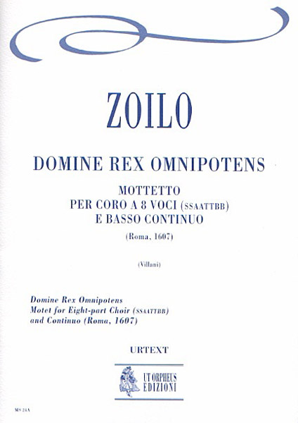 Domine rex omnipotens  for double chorus and Bc  score
