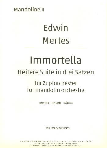 Immortella&nbsp;&nbsp;für Zupforchester&nbsp;&nbsp;Mandoline 2