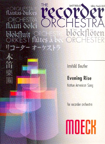 Evening Rise  für Blockflötenorchester  Partitur und 11 Stimmen
