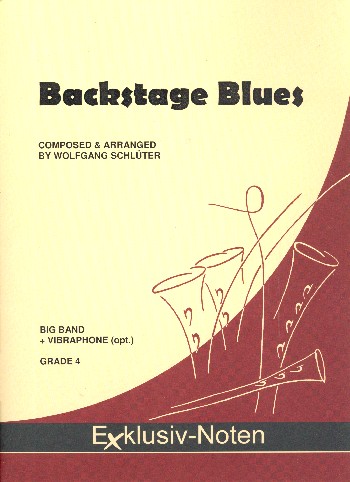 Backstage Blues:  für Big Band (Vibraphon ad lib)  Partitur und Stimmen