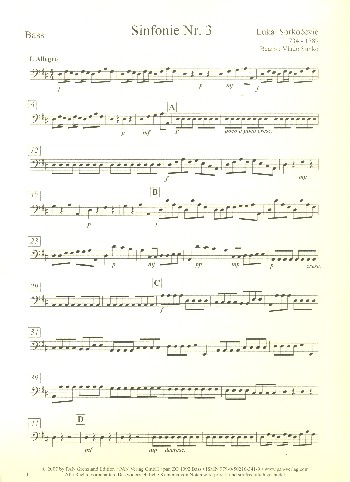 Sinfonie Nr.3&nbsp;&nbsp;für Zupforchester&nbsp;&nbsp;Bass