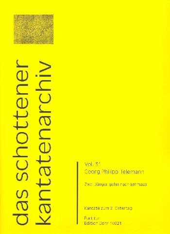 Zwei Jünger gehn nach Emmaus&nbsp;&nbsp;für Soli, gem Chor und Instrumente&nbsp;&nbsp;Partitur