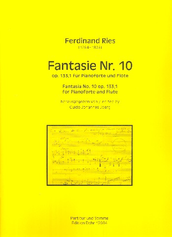 Fantasie Nr.10 op.133,1  für Flöte und Klavier  