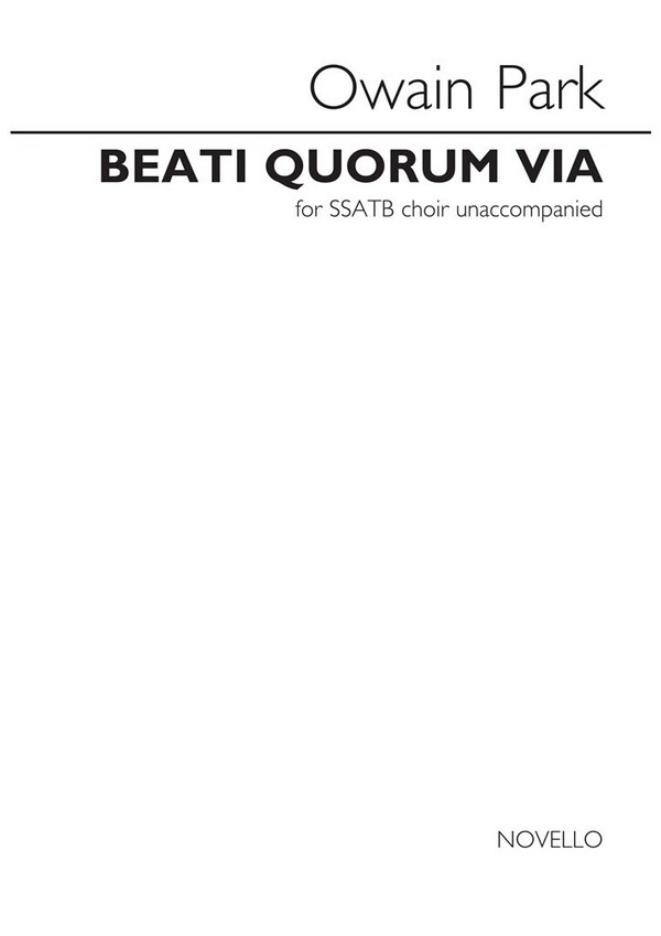 Beati quorum via&nbsp;&nbsp;for female chorus a cappella&nbsp;&nbsp;score