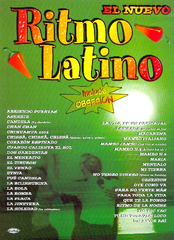 El nuevo ritmo latino:&nbsp;&nbsp;songbook melody line/lyrucs/chords (some with piano)&nbsp;&nbsp;