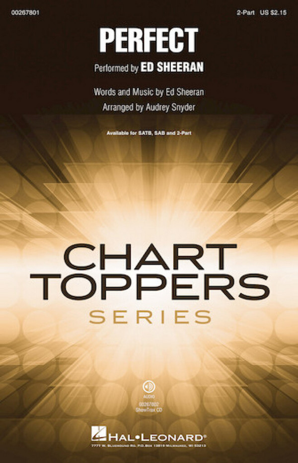 Perfect&nbsp;&nbsp;for 2-part chorus and piano&nbsp;&nbsp;score