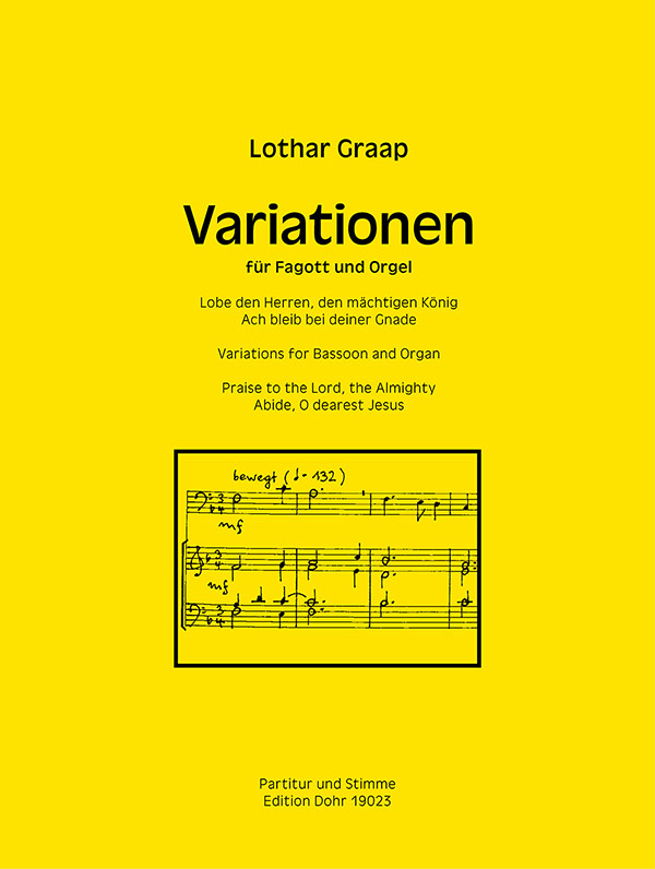 Variationen&nbsp;&nbsp;für Fagott und Orgel&nbsp;&nbsp;