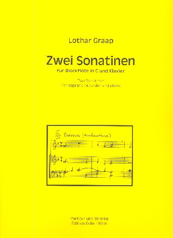 2 Sonatinen  für Sopranblockflöte und Klavier  