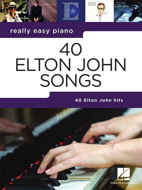 40 Elton John Songs:  for really easy piano (with lyrics and chords)  