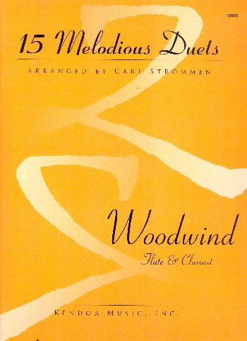 15 melodious Duets  for flute and clarinet  score