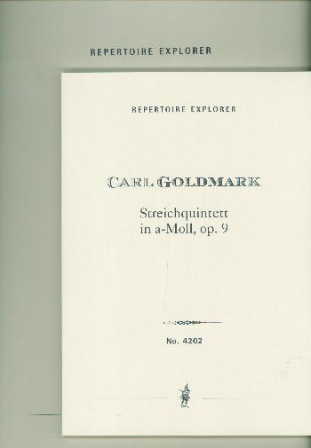 Quintett a-Moll op.9  für 2 Violinen, Viola und 2 Violoncelli  Studienpartitur und Stimmen