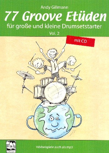 77 Groove Etüden Band 2 (+CD)  für Schlagzeug  