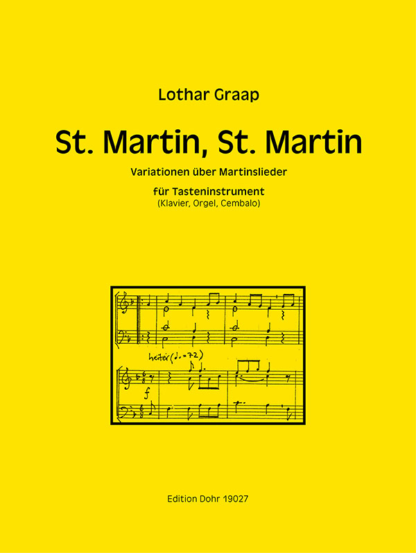 St. Martin St. Martin&nbsp;&nbsp;für Tasteninstrument&nbsp;&nbsp;
