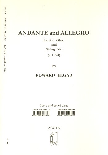 Andante und Allegro  für Oboe, Violine, Viola und Violoncello  Partitur und Stimmen