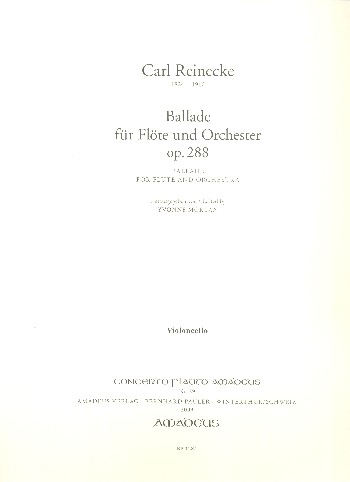 Ballade op.288  für Flöte und Orchester  Violonello