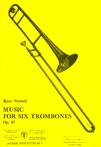 Music op.87  for 6 trombones  score and parts