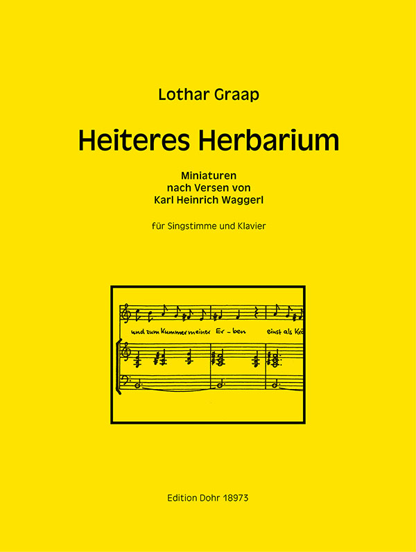 Heiteres Herbarium&nbsp;&nbsp;für Gesang und Klavier&nbsp;&nbsp;Partitur