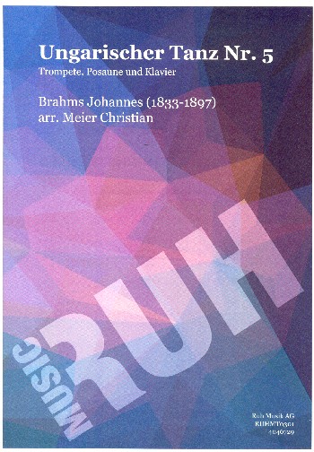 Ungarischer Tanz Nr.5  für Trompete, Posaune und Klavier  Stimmen